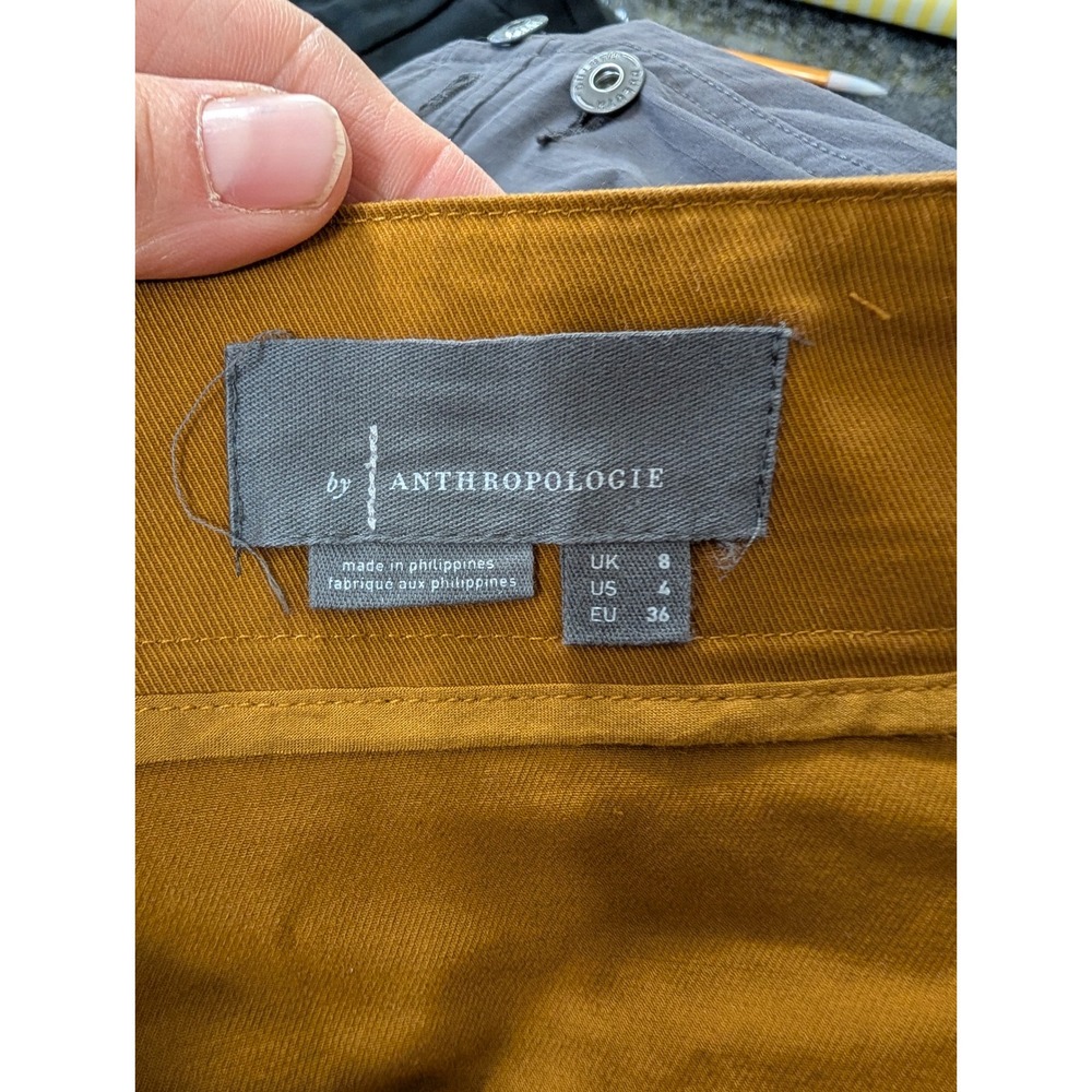 Anthropologie Mustard Midi Skirt - Picture 5 of 5